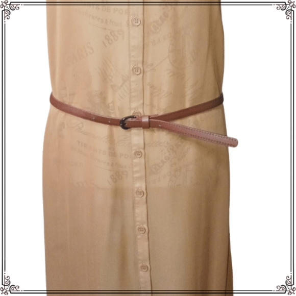 Ali & Kris Tan Sheer Button Down Sleeveless Maxi Dress - Picture 10 of 13